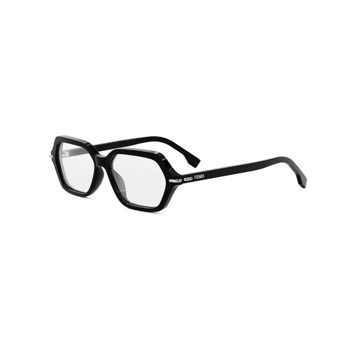 Óculos de Grau Fendi FE50125I_54001 Acetato Preto