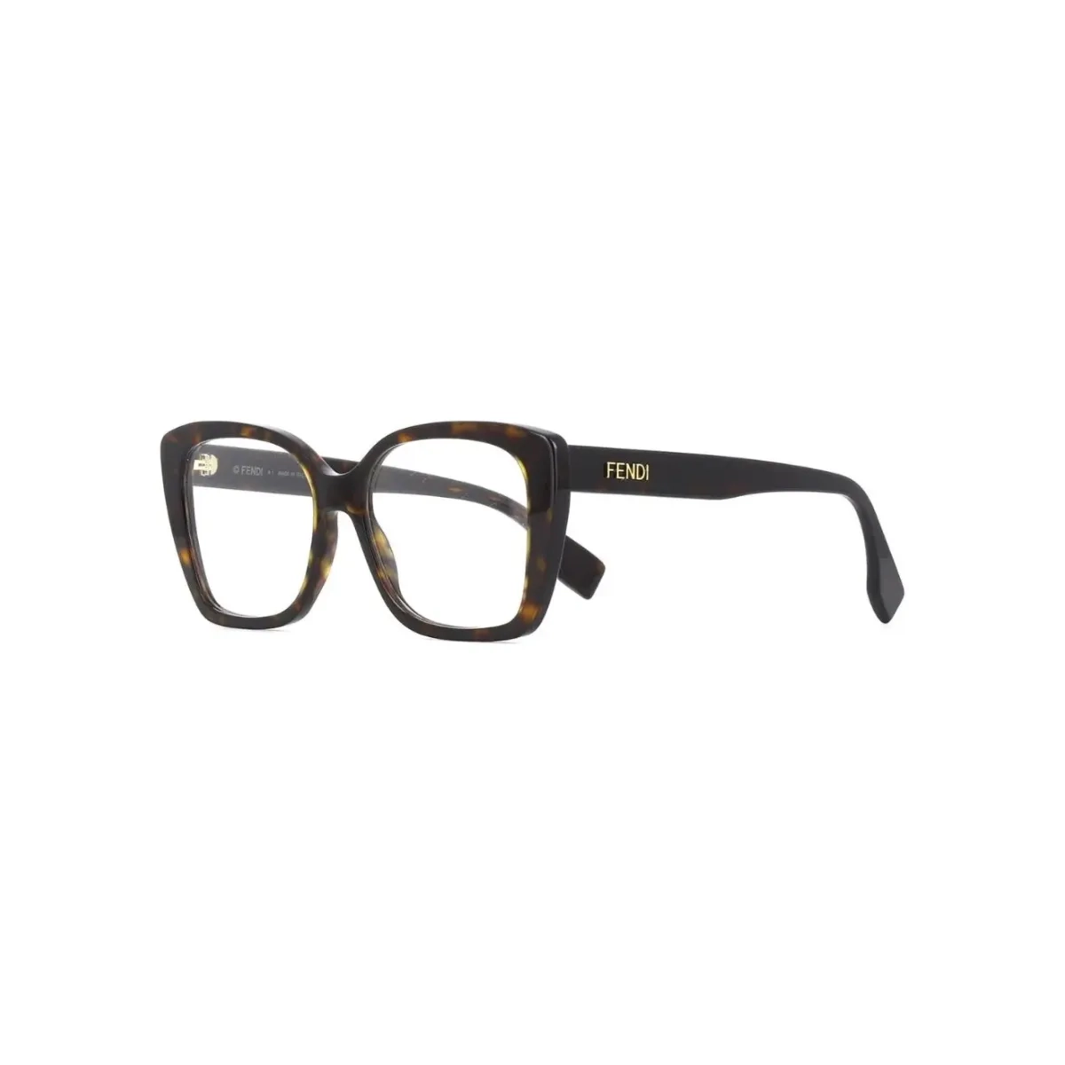 Óculos de Grau Fendi FE50127I_54052 Acetato Marrom Mesclado