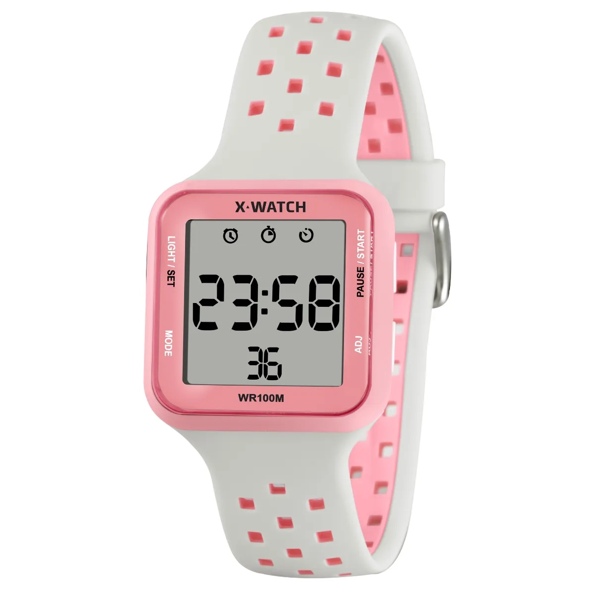 Relógio X-Watch XPort Digital Unissex - XGPPD197 BXBX Rosa