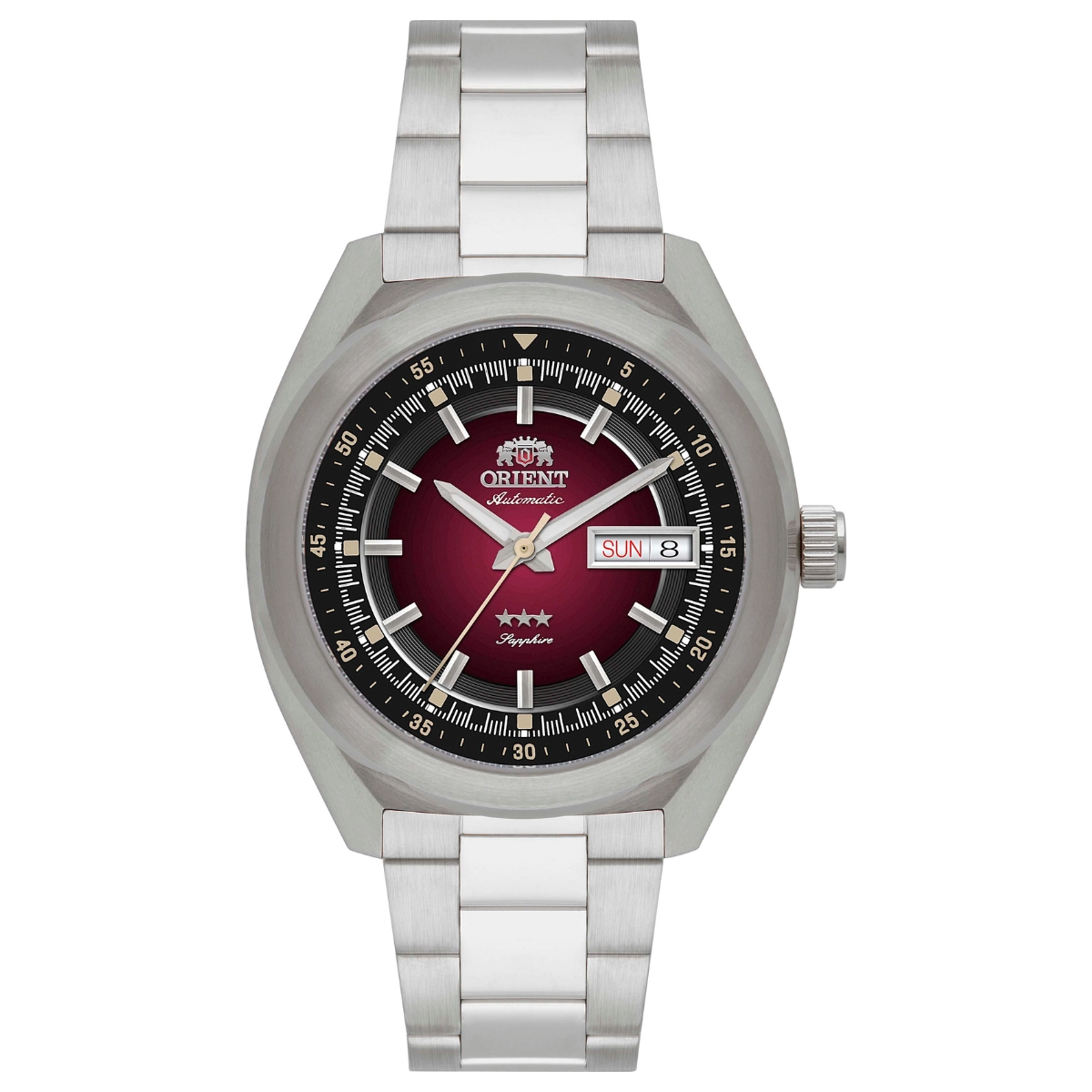 Relógio Orient Automático 3 Estrelas Heritage - YN6SS002 W1SX Vermelho