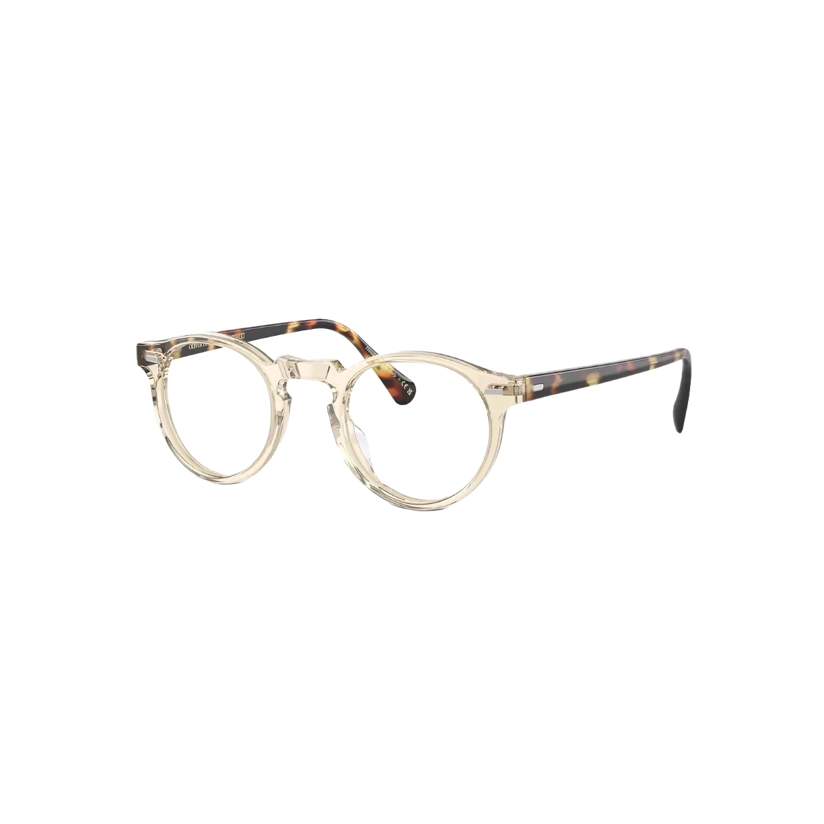 Óculos de Grau Oliver Peoples Gregory Peck 0OV5186 1485 50 Acetato Transparente com Marrom Mesclado