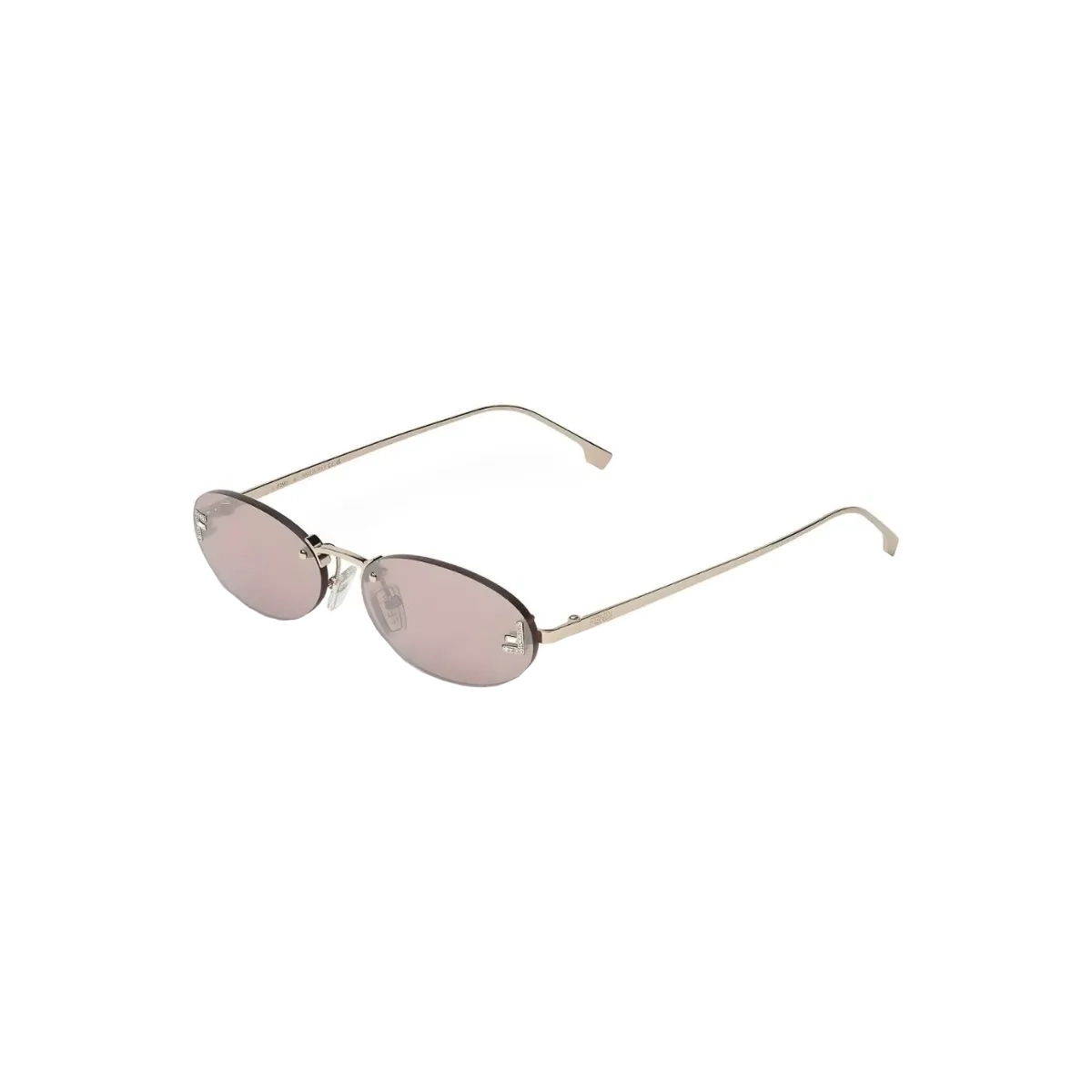 Óculos de Sol Fendi FE4075US_5428Z Metal Dourado com lentes na cor Rosa