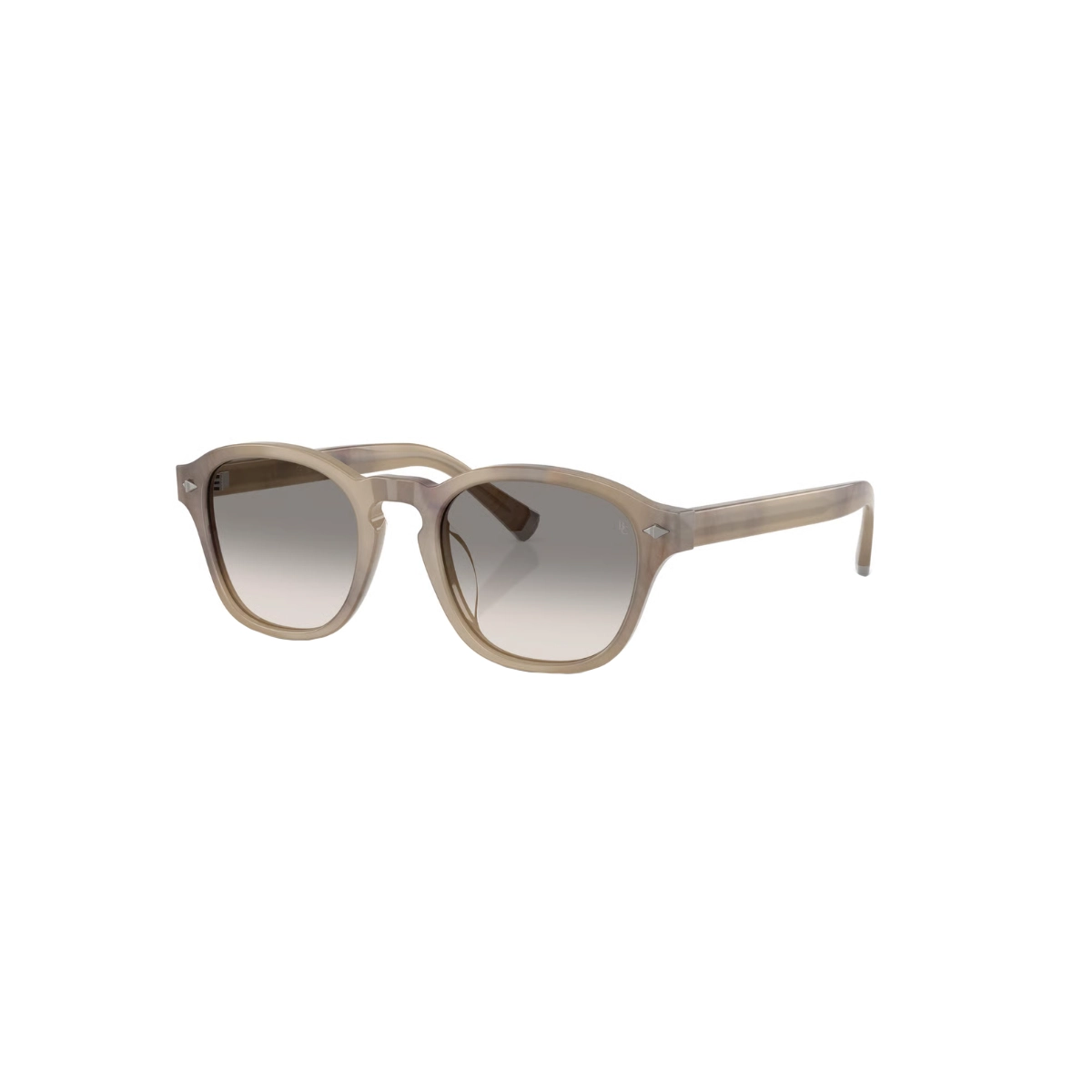 Óculos de Sol Brunello Cucinelli 0BC4006S 10093250 Acetato Bege com lentes na cor Cinza Degradê