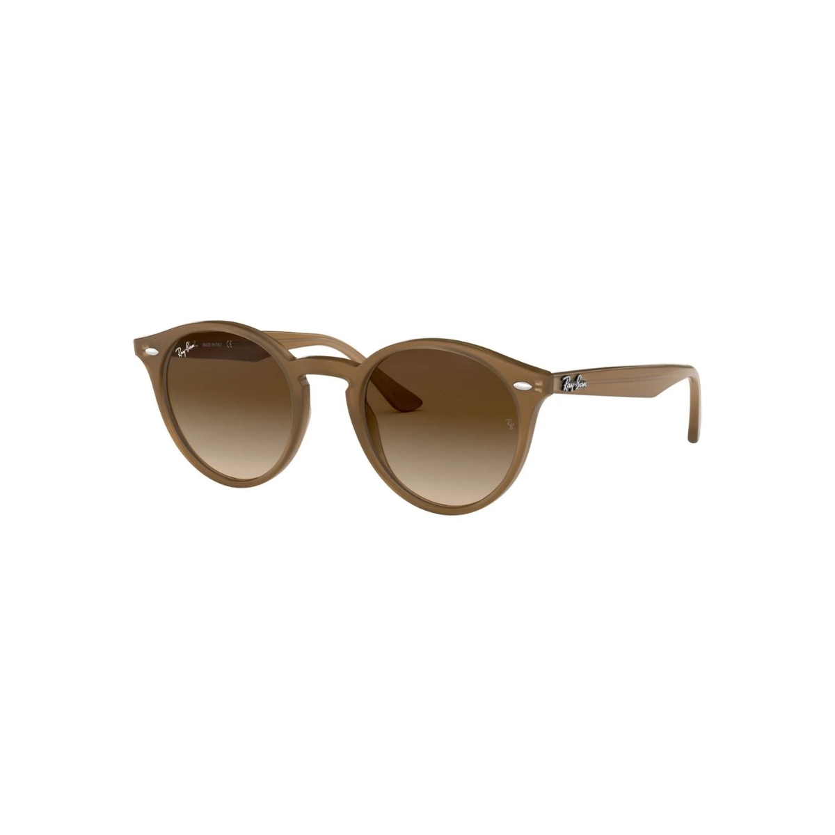 Óculos de Sol Ray-Ban 0RB2180 61661349 Acetato Marrom Claro com lentes na cor Marrom Degradê