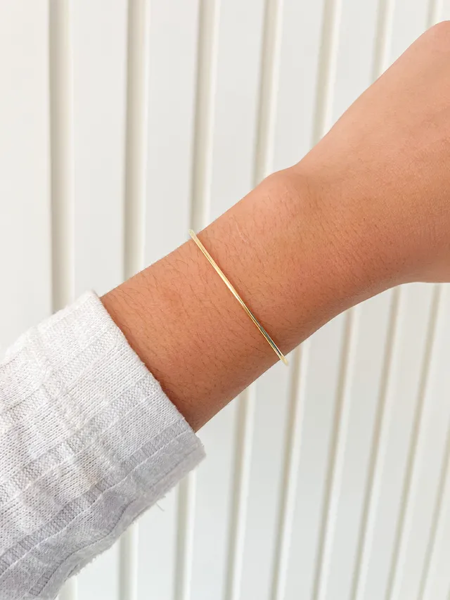 Bracelete Liso - Dourado