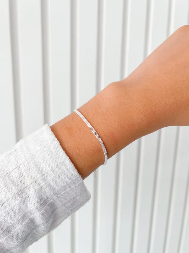 Pulseira Dupla Veneziana - Prata