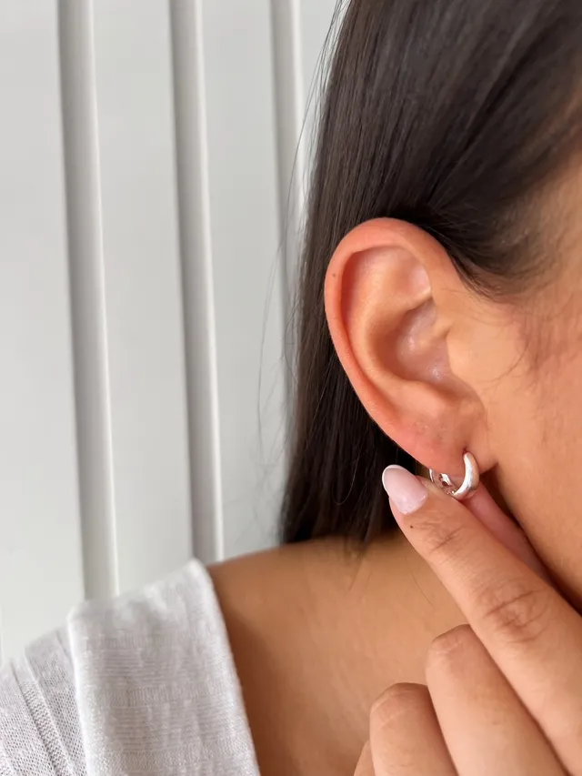 Argola Lisa M - Prata