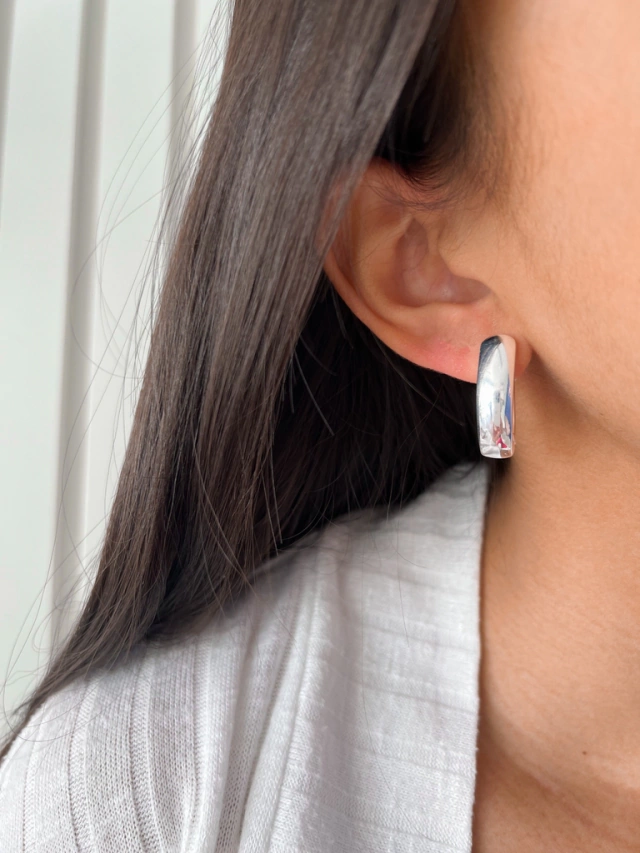 Argola Violet - Prata