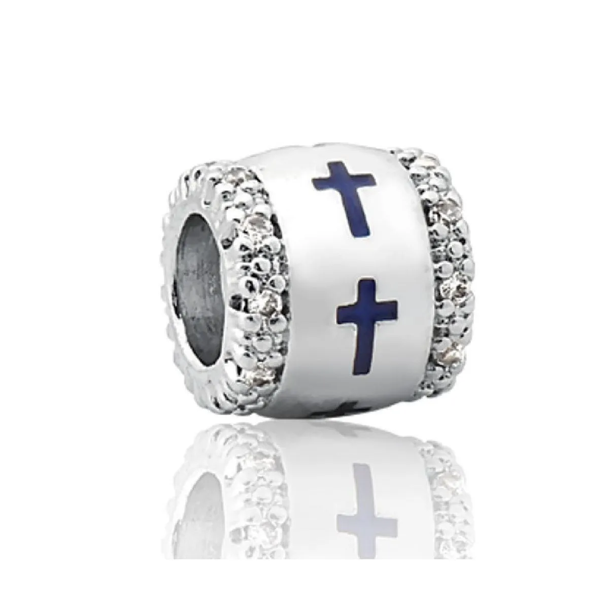 Pingente de Prata 925 Charms de Cruz