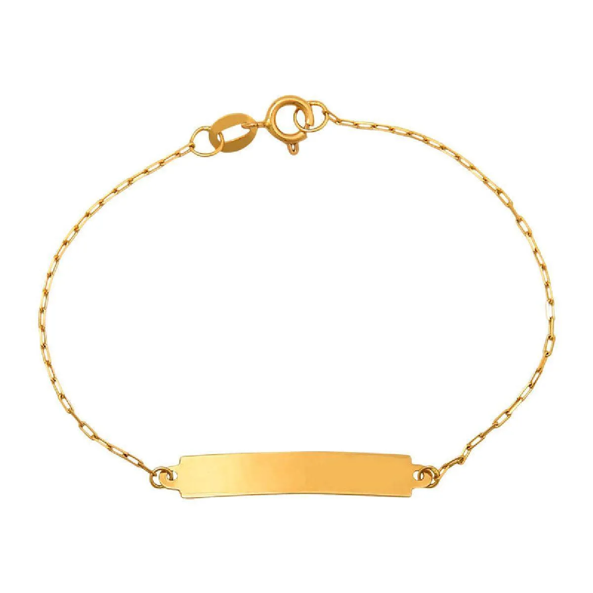 PULSEIRA INFANTIL DE OURO 18K MELINDROSA PARA BEBÊ-13CM.