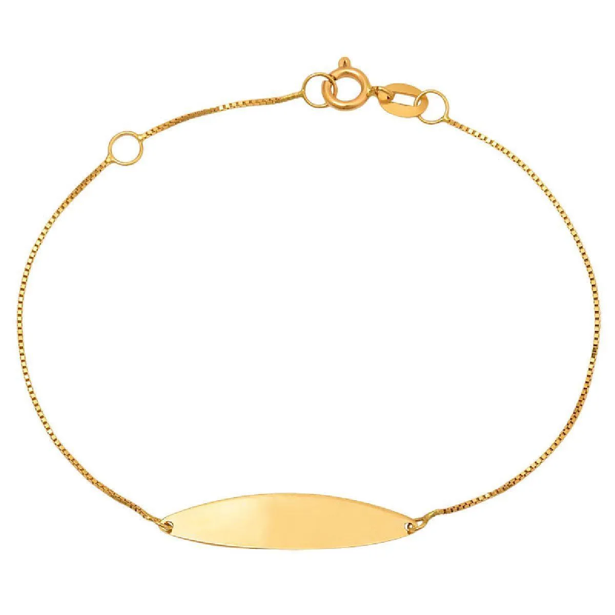 PULSEIRA INFANTIL DE OURO 18K MELINDROSA PARA BEBÊ-14CM
