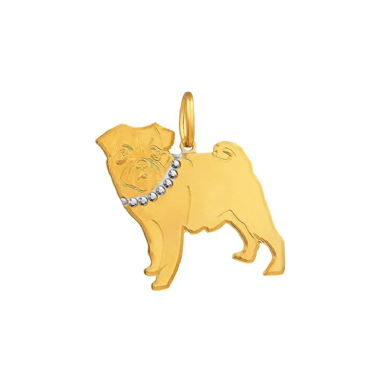 Pingente de Ouro 18k de Buldog