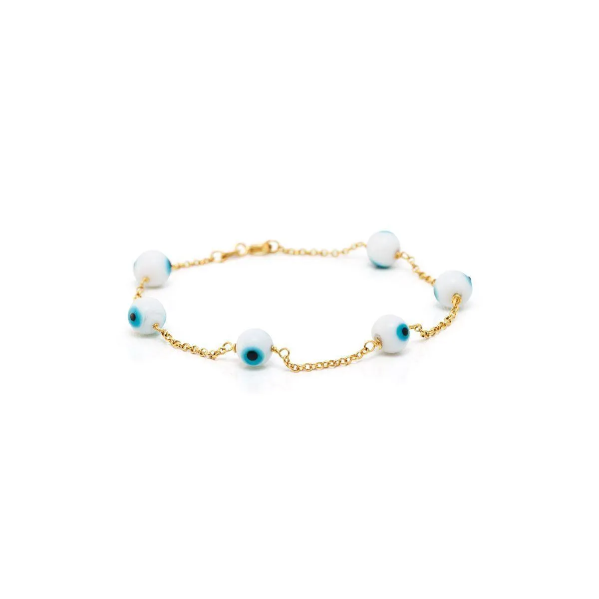 Pulseira de Ouro 18k de Olho Grego
