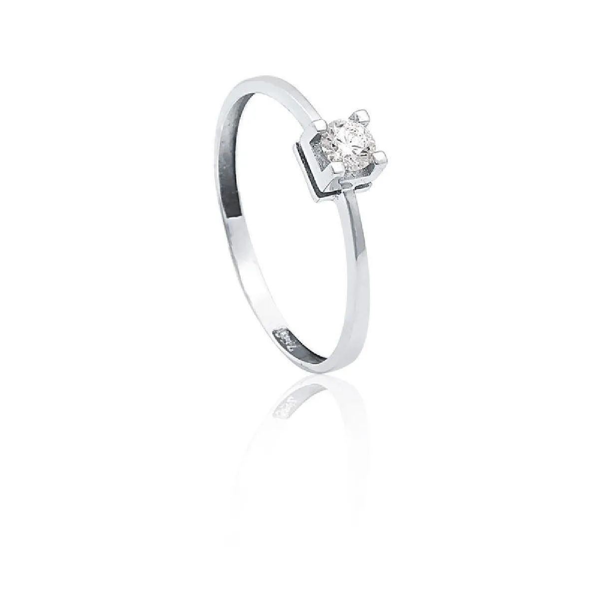 Anel solitário de ouro 18k Diamante 20 pts TO LOVE