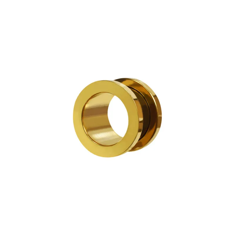 Alargador Aço Cirúrgico Dourado 14mm