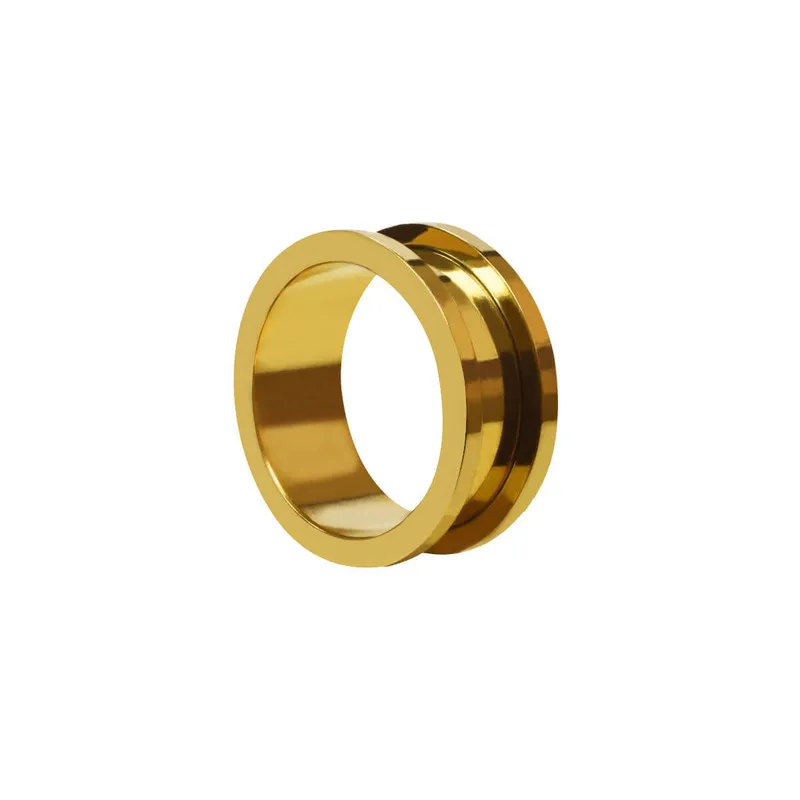 Alargador Aço Cirúrgico Dourado 20mm