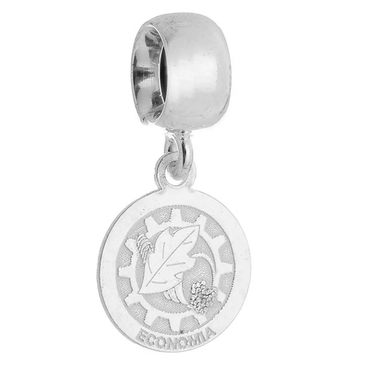 Berloque Prata 925 Profissão Economia