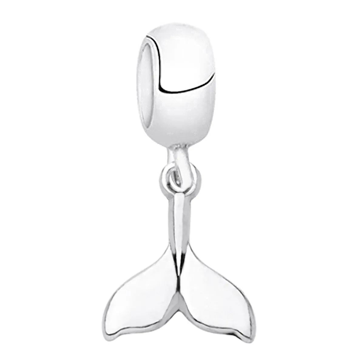 Berloque Prata 925 Rabo de Baleia Liso