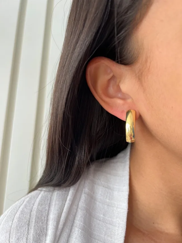 Argola Violet - Dourada