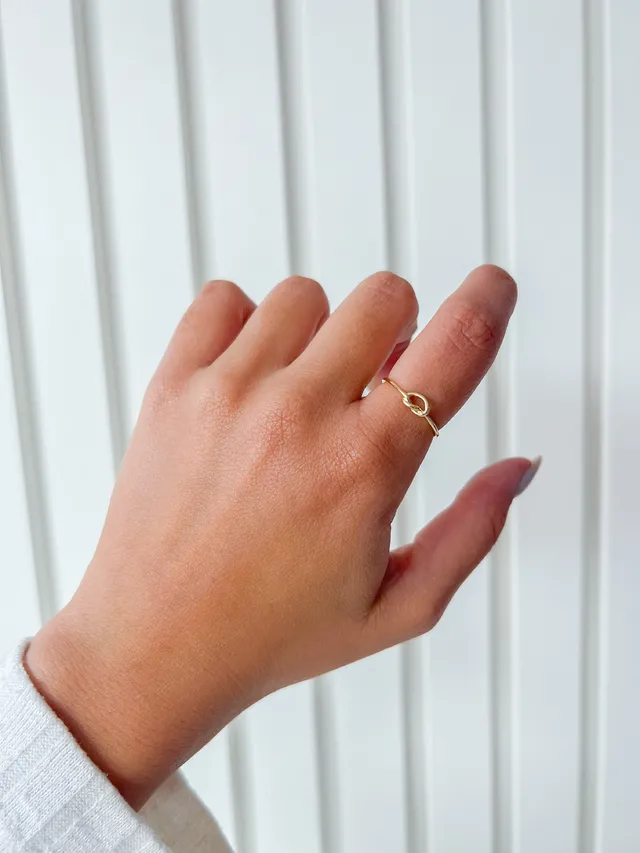 Anel Nó - Dourado