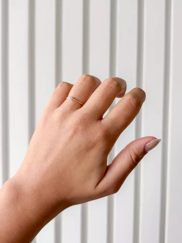 Anel Mini Estrela - Prata