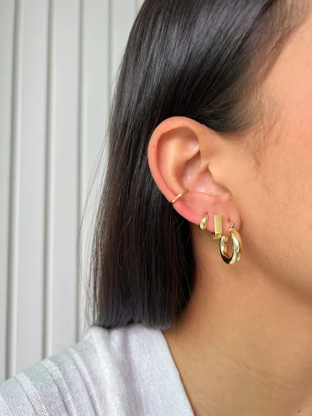 Piercing Pressão Basic - Dourado