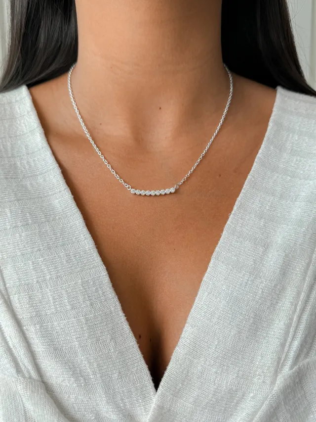 Colar Flowers - Prata