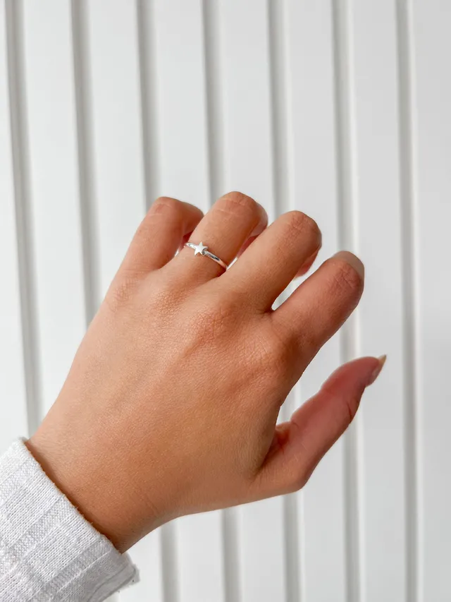 Anel Estrela - Prata
