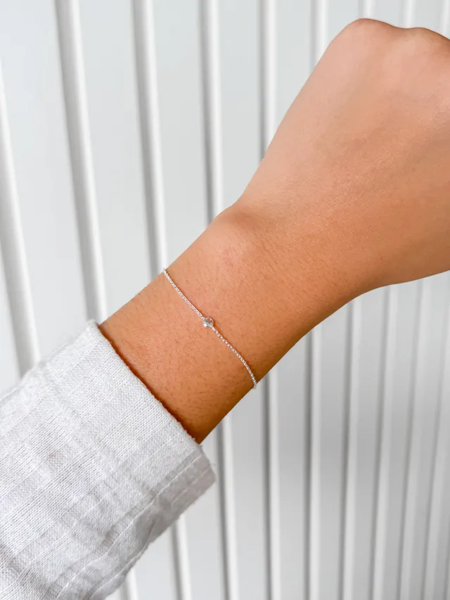 Pulseira Zircônia - Prata