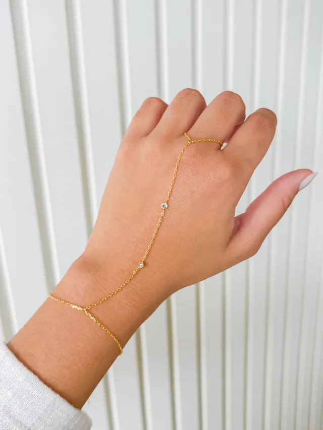 Hand Chain Elos - Dourado