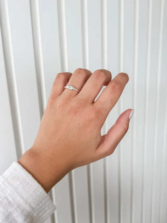 Anel Zircônia Zara - Prata