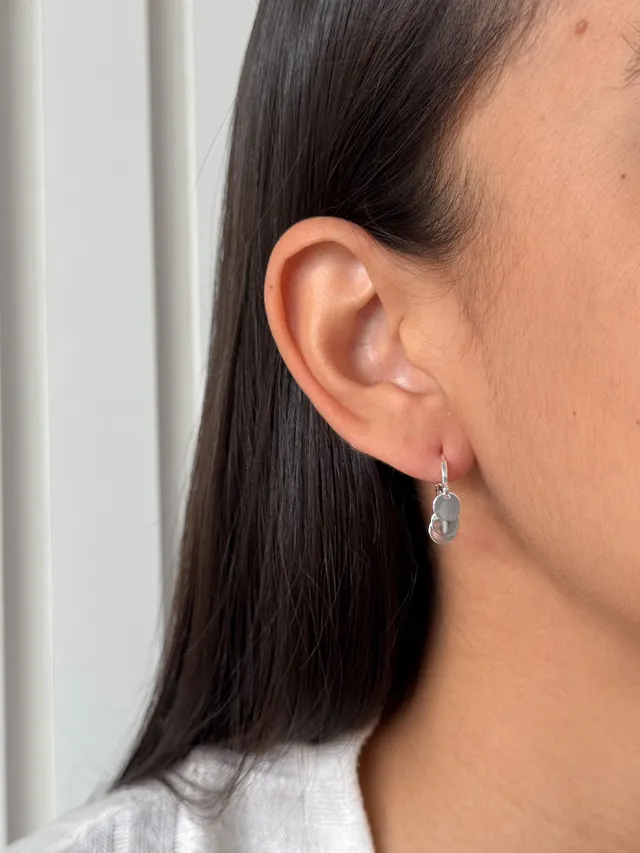 Argola Três Medalhas - Prata