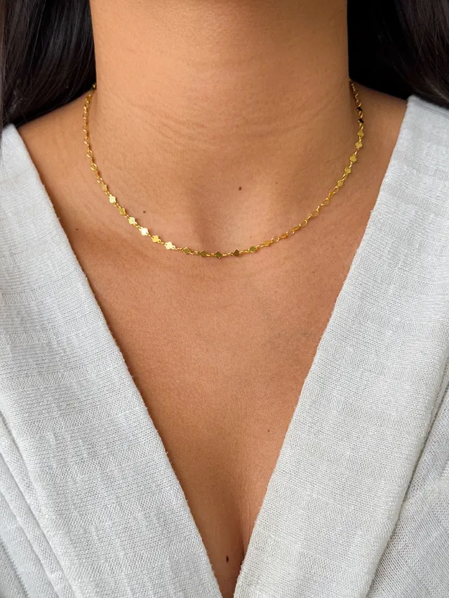 Choker Mini Coração - Dourada