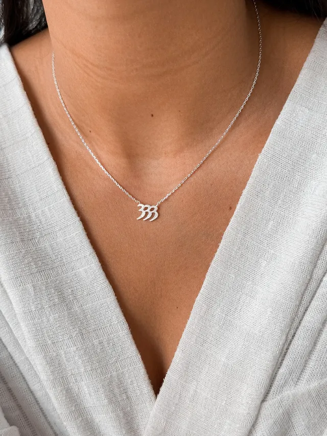 Colar Número 333 - Prata