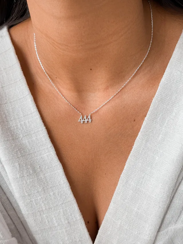 Colar Número 444 - Prata