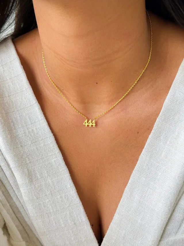 Colar Número 444 - Dourado