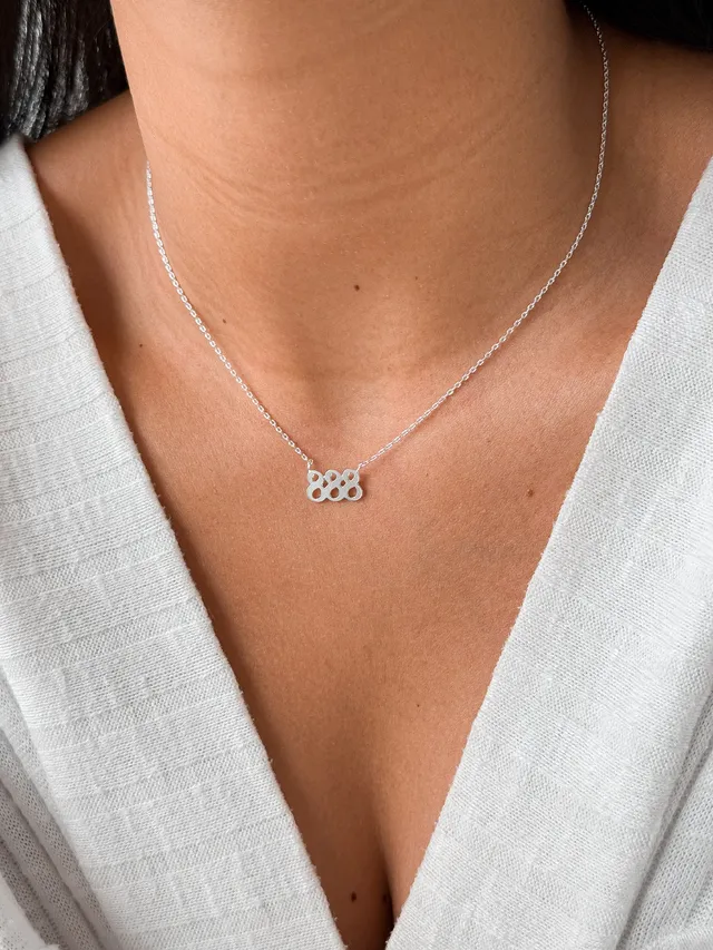 Colar Número 888 - Prata