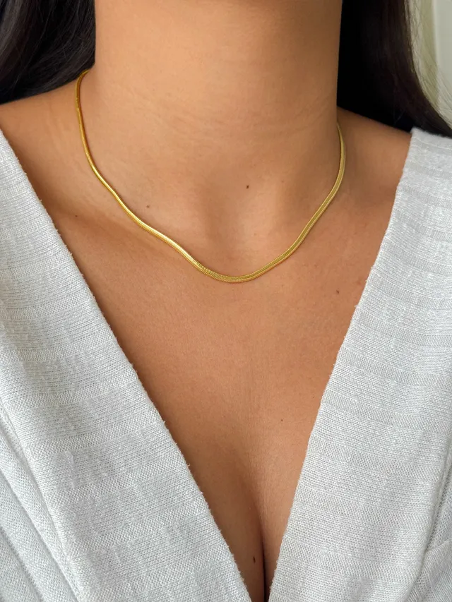 Colar Isa 40 cm - Dourado