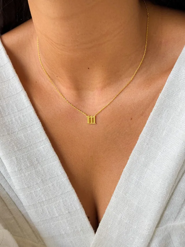 Colar Número 111 - Dourado