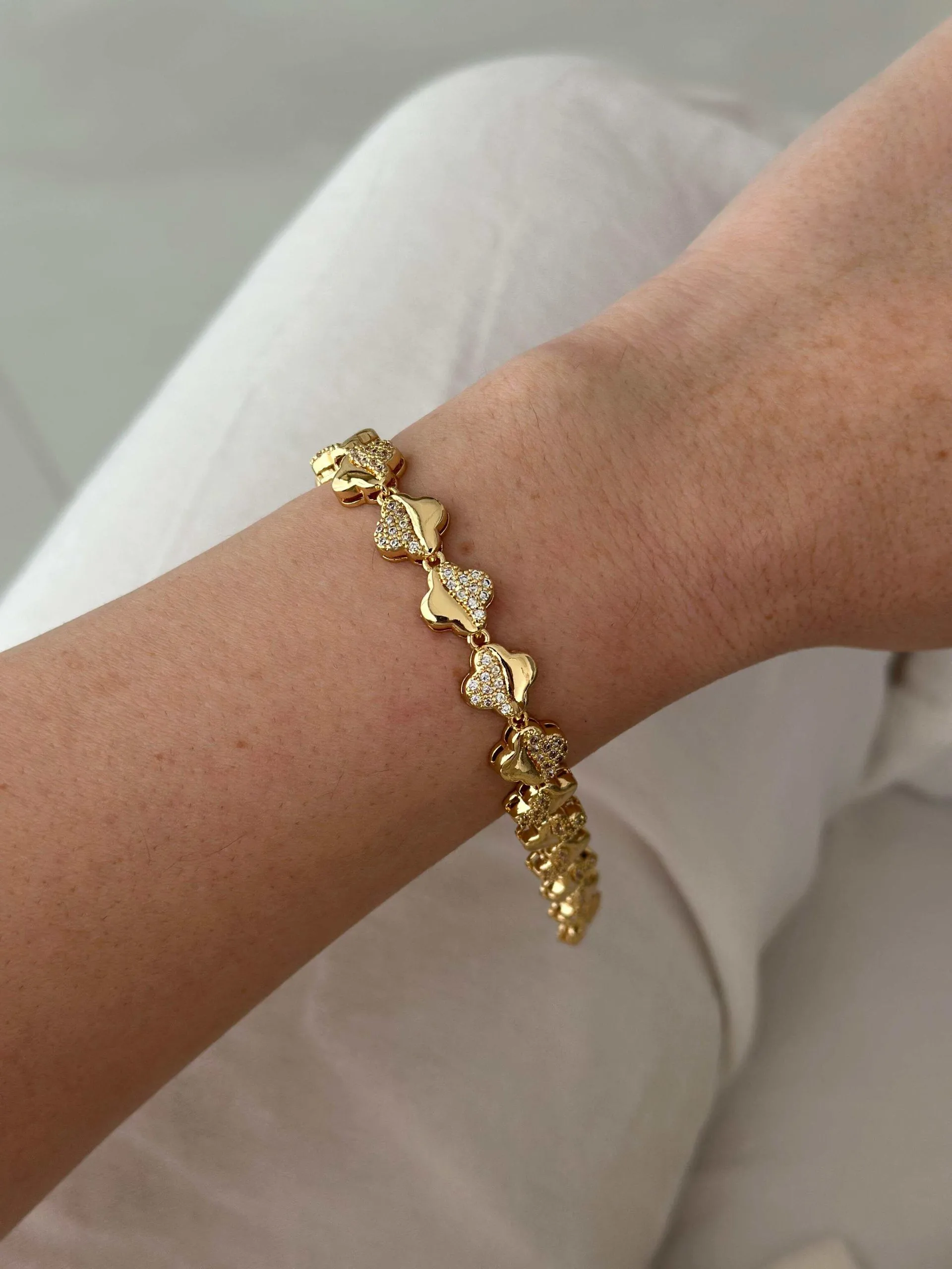 Pulseira Inspiração Virginia Folheada a Ouro18K
