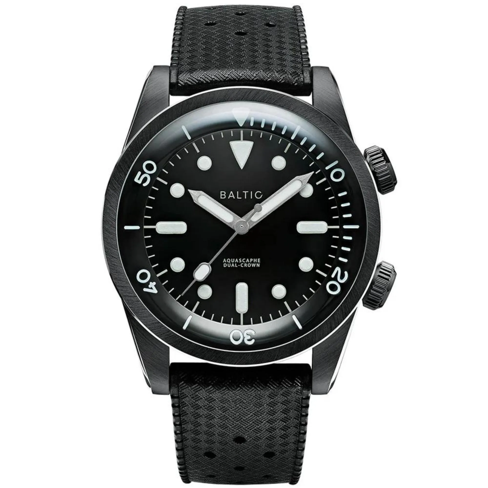 Relógio Baltic Aquascaphe Dual Crown Automático Preto