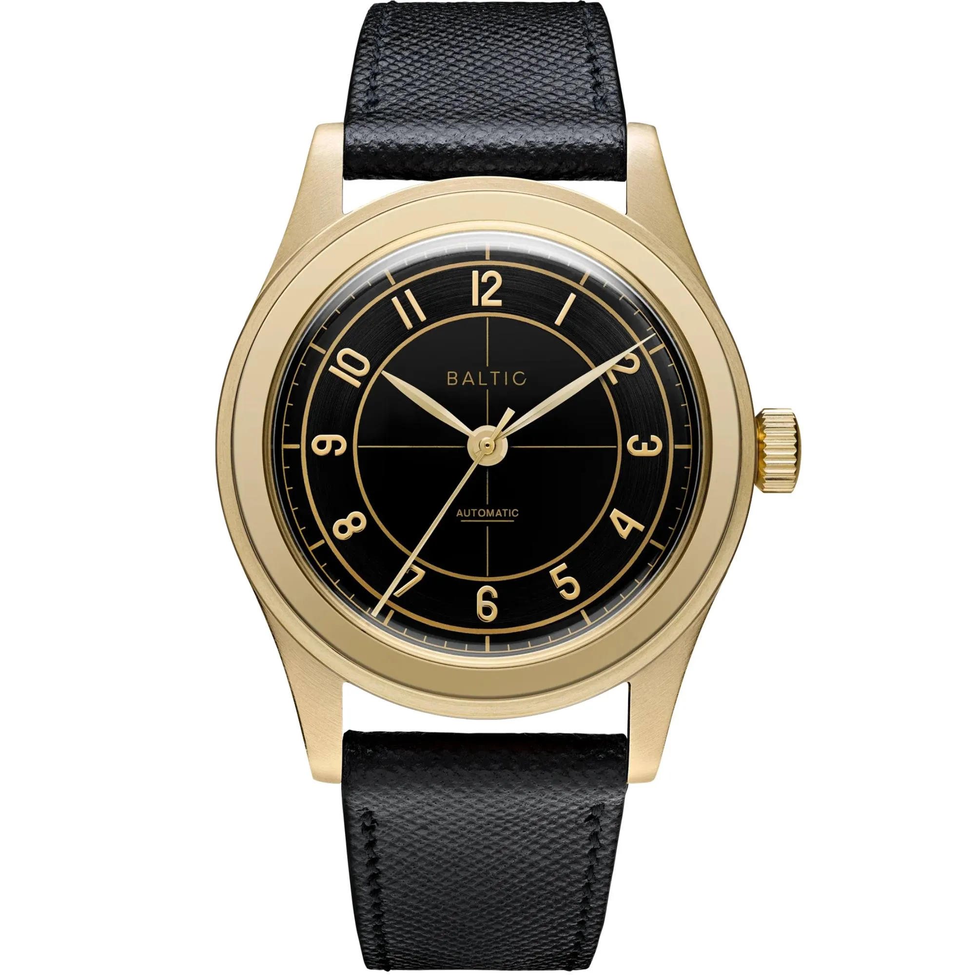 Relógio Baltic Hms 002 Automático Dourado Preto