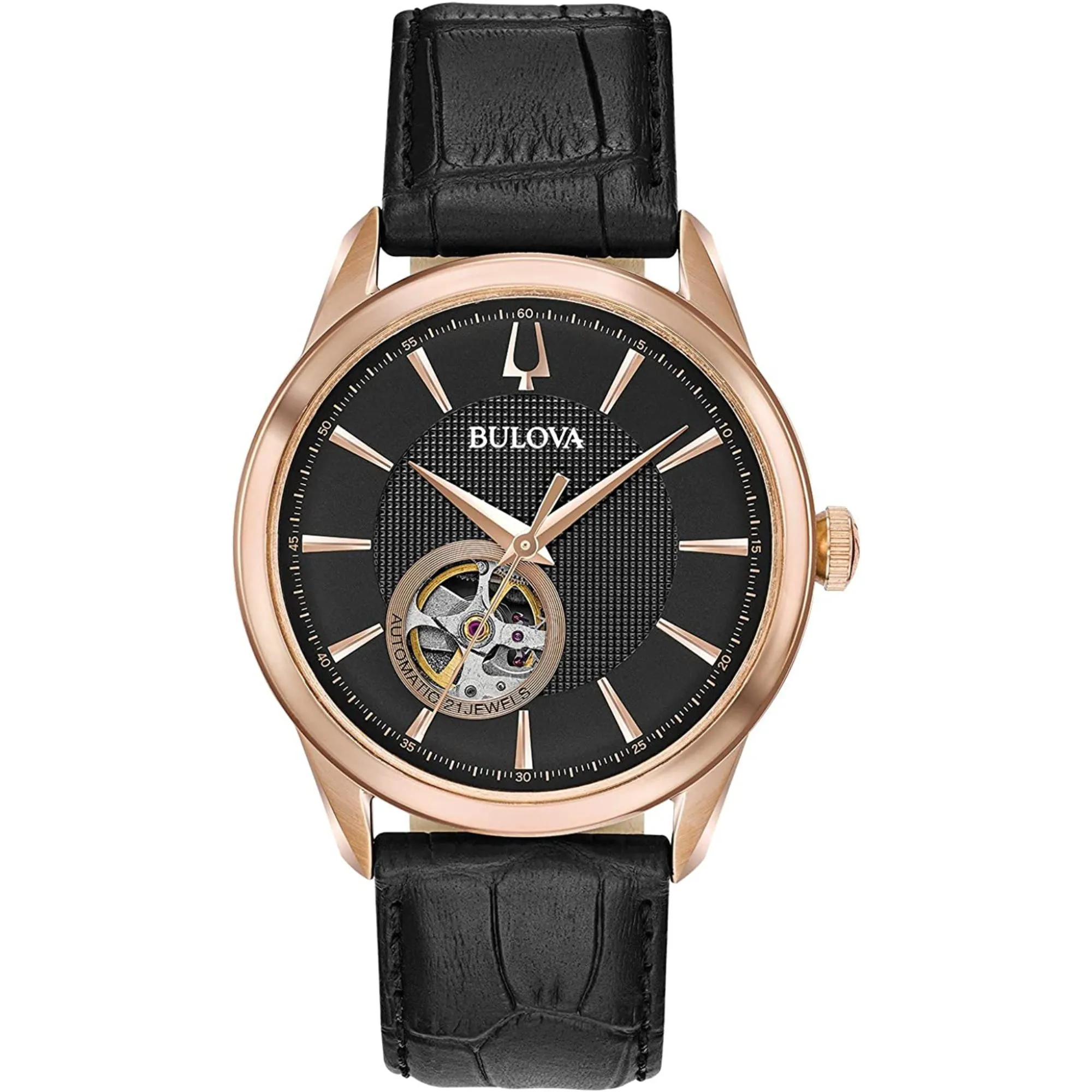 Relógio Bulova Clássic Automático Rose 97A140