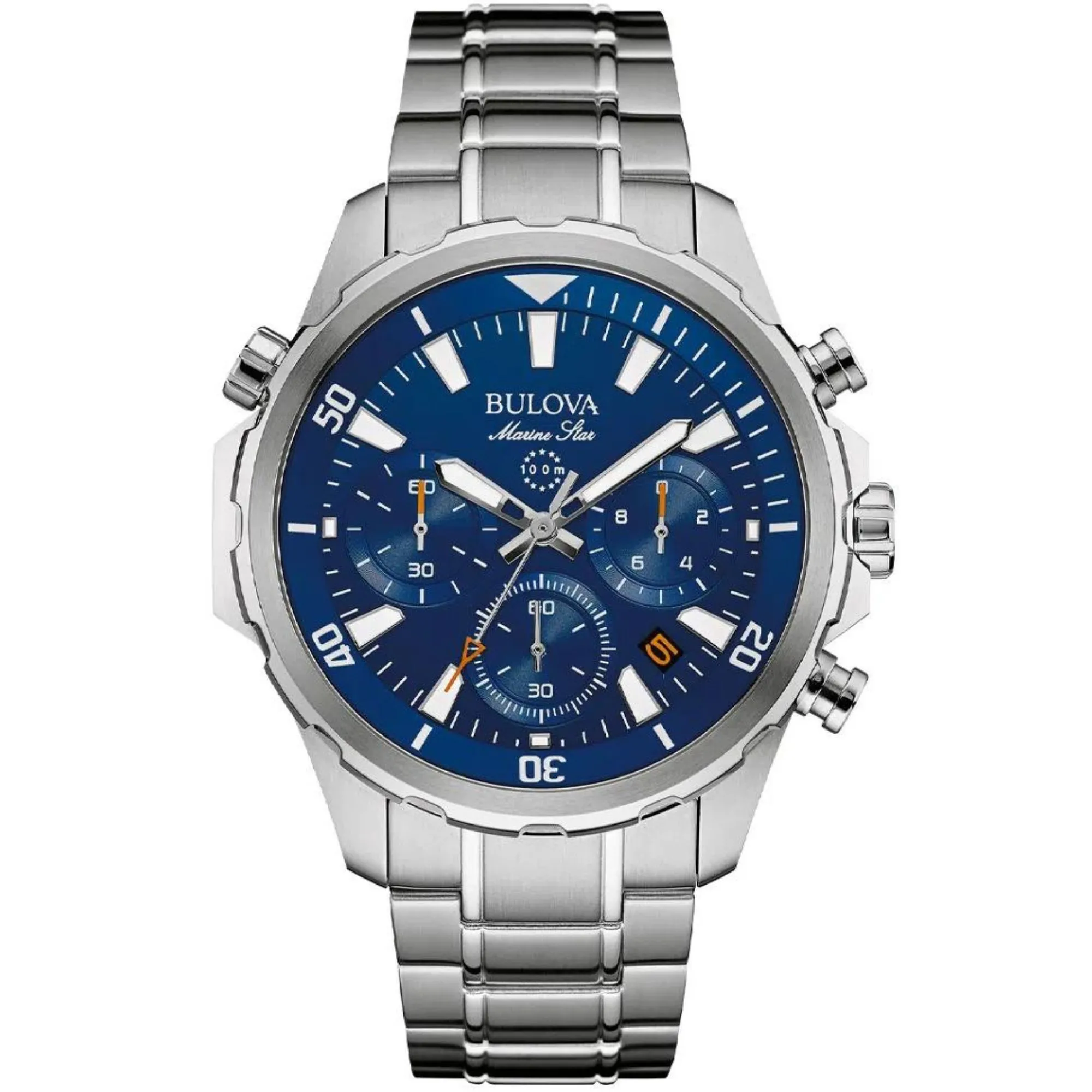 Relógio Bulova Marine Star Cronógrafo Azul 96B256