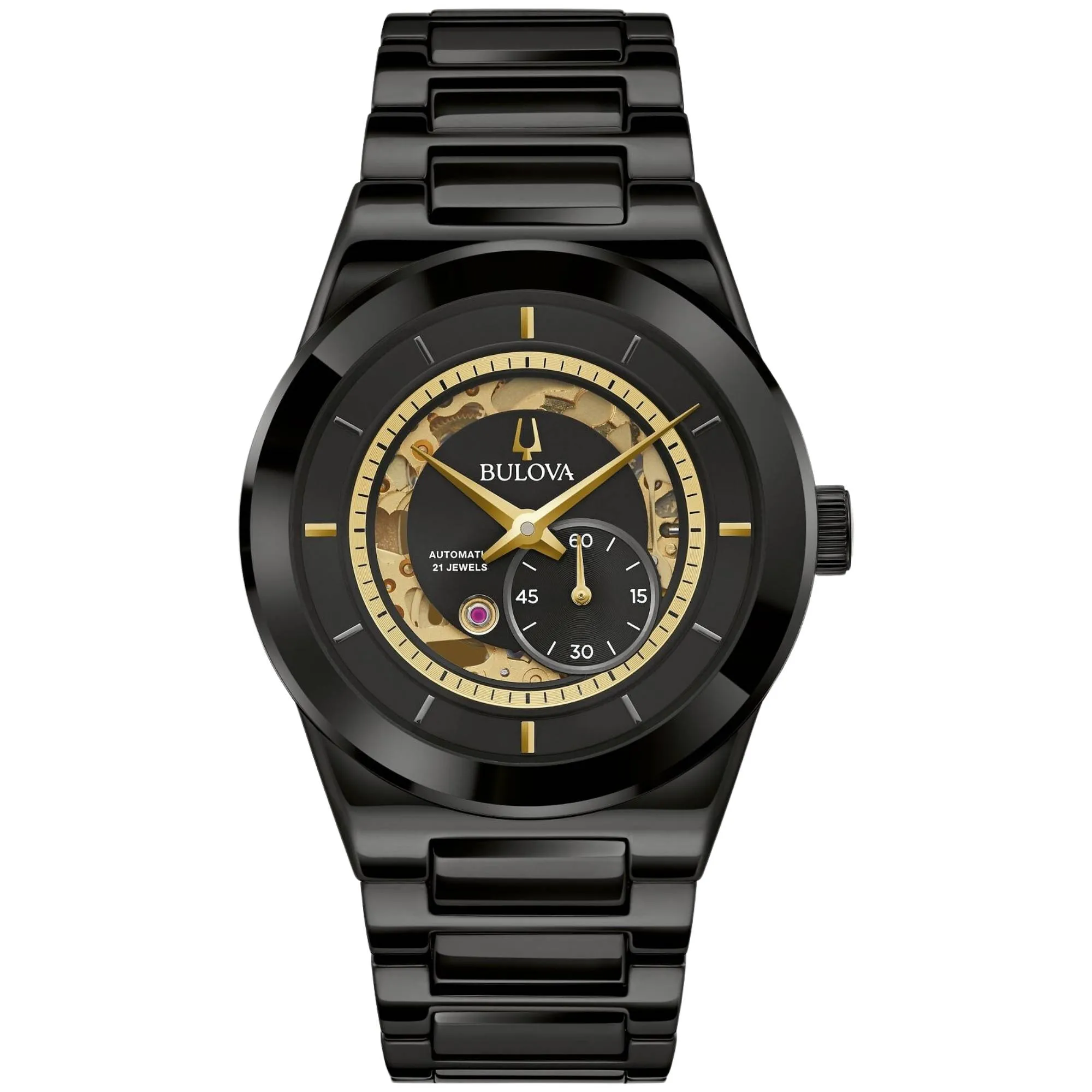 Relógio Bulova Millennia Automático Preto 98A291