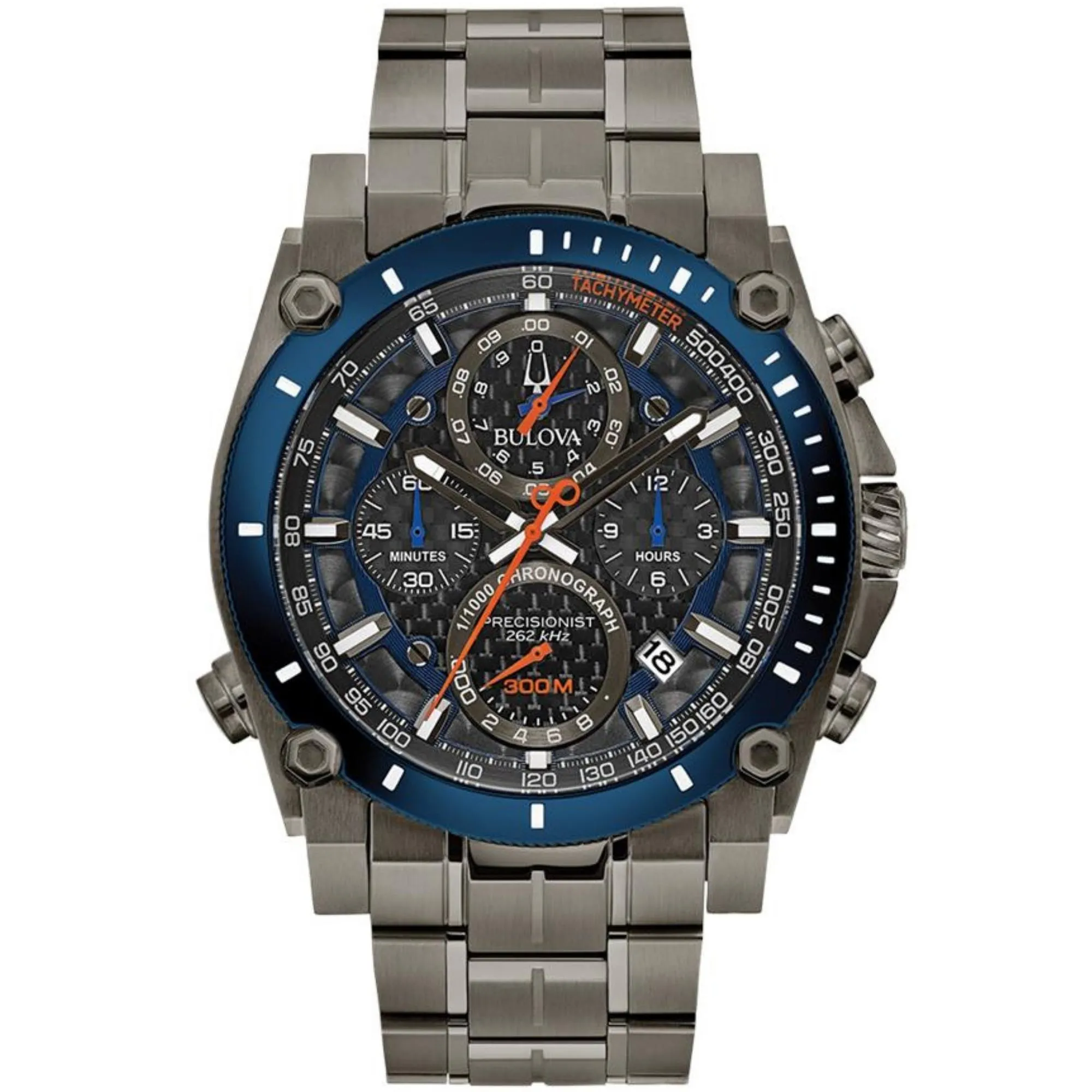 Relógio Bulova Precisionist Preto-Azul 98B343