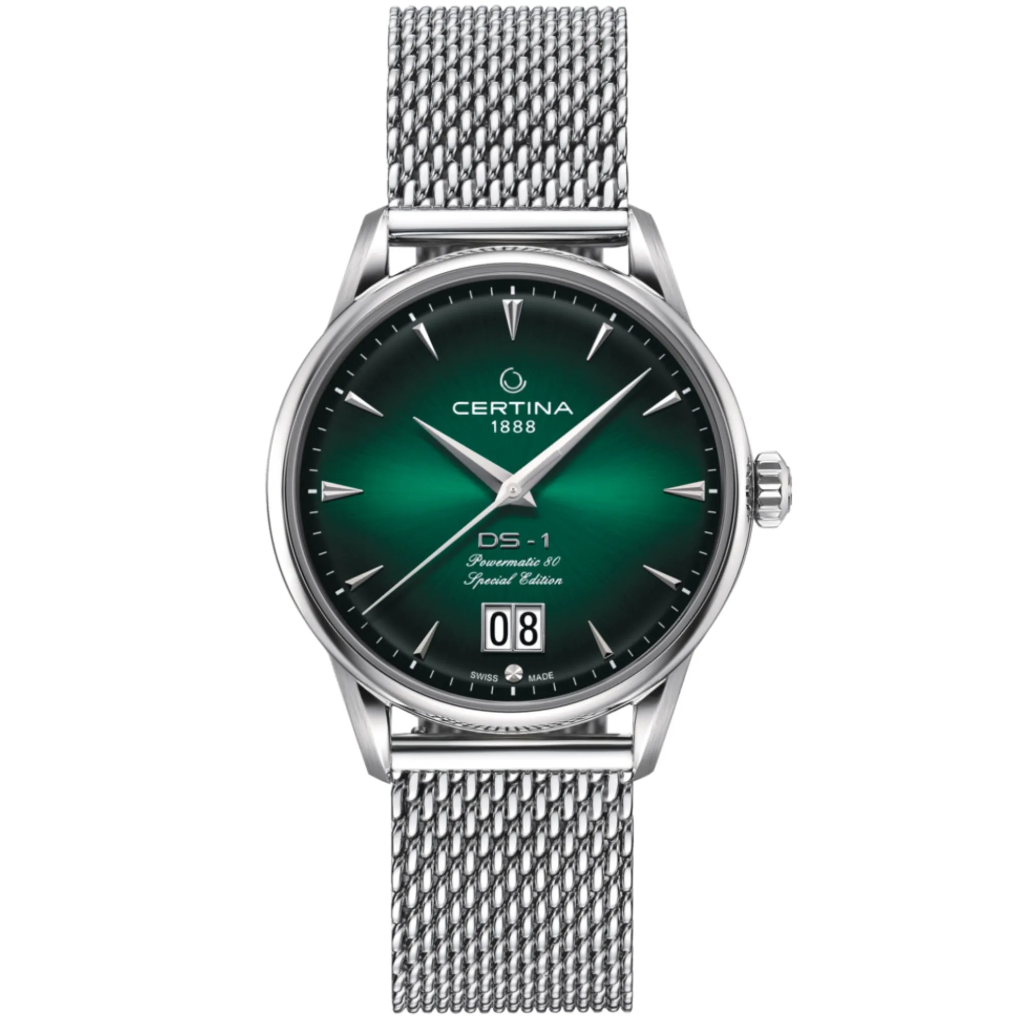 Relógio Certina DS-1 Big Date Special Edition Powermatic 80 Verde C029.426.11.091.60