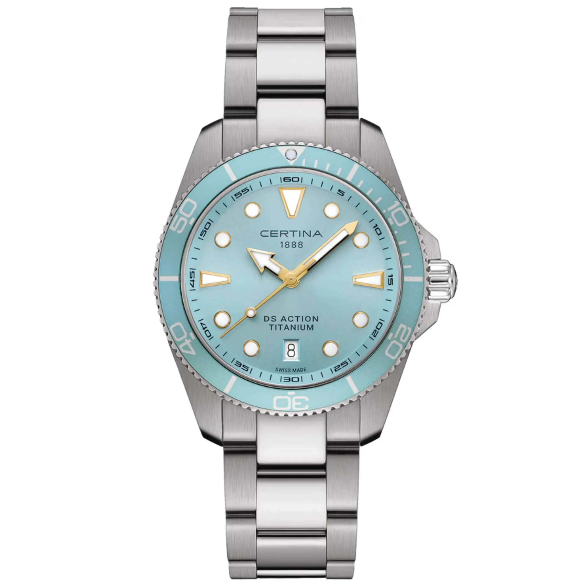 Relógio Certina DS Action Diver Titânio Azul Claro C048.410.44.351.00