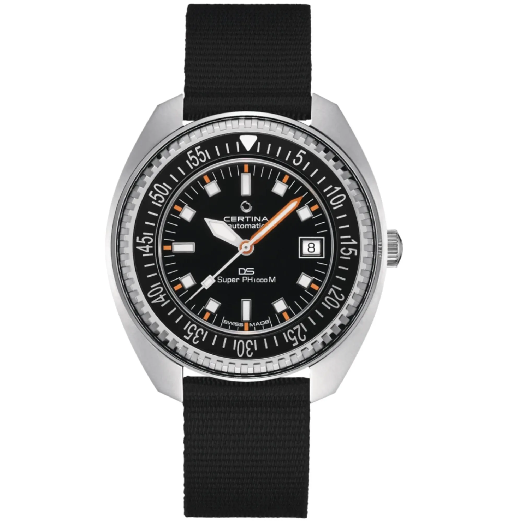 Relógio Certina DS Super PH1000M Automático Preto C024.907.18.051.00