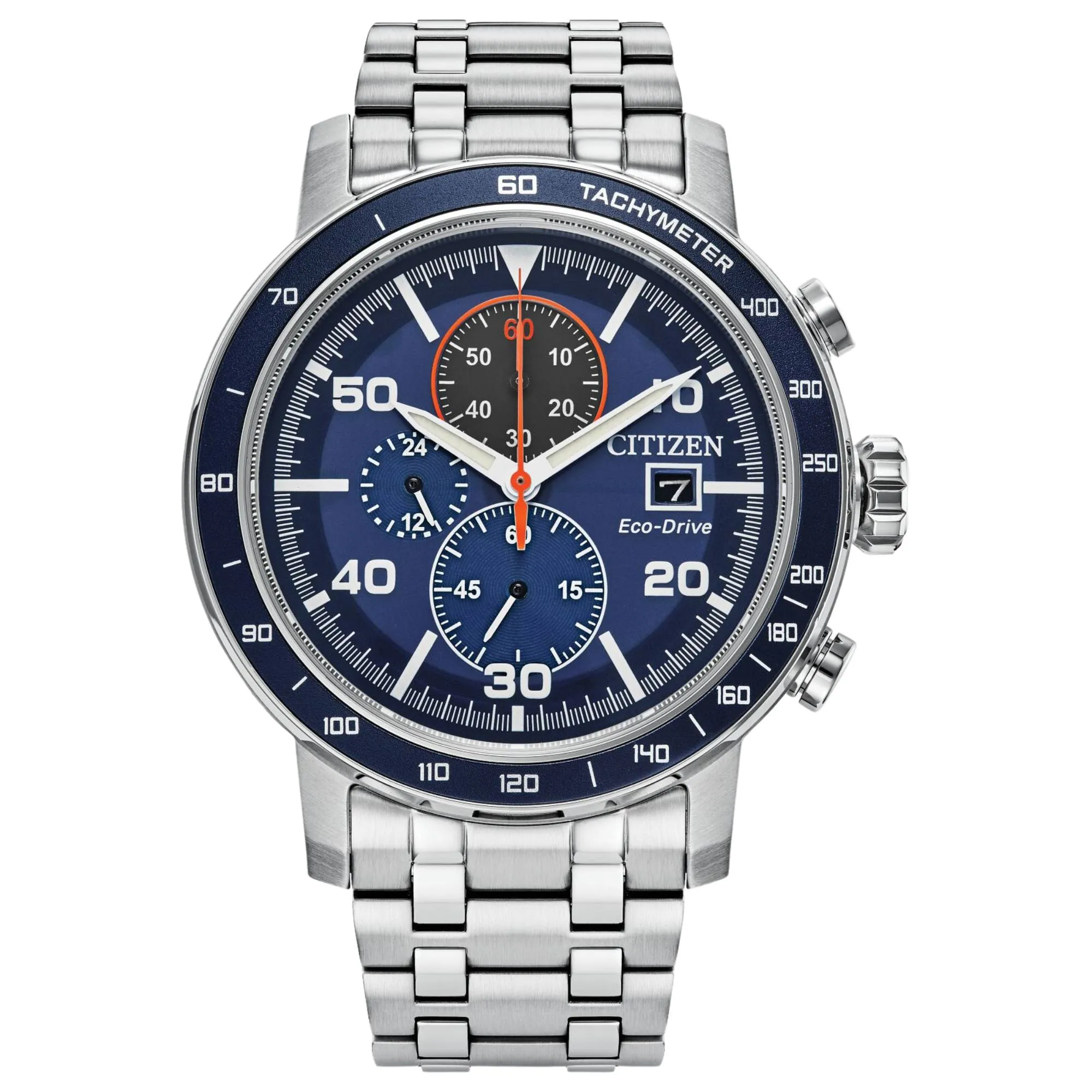 Relógio Citizen Brycen Eco-Drive Chronograph Azul CA0850-59L